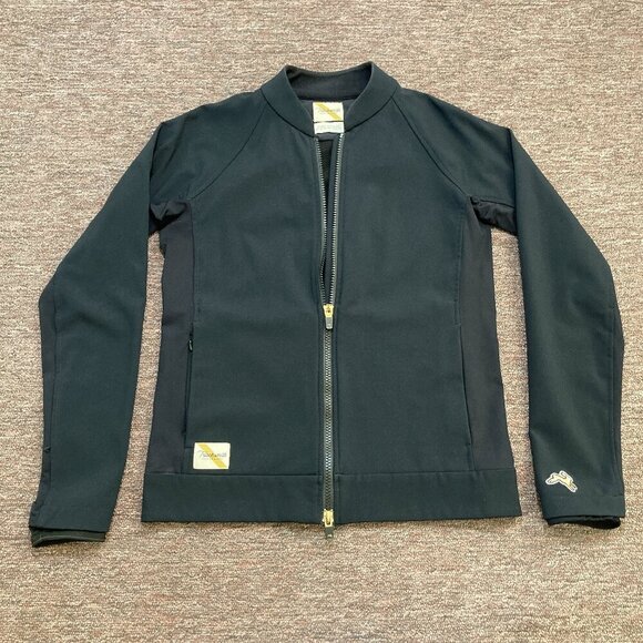 Tracksmith Women’s XS Black Nor'Easter Track Jacket Merino Wool Lined EUC - Picture 1 of 10